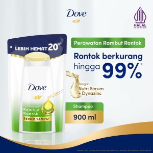 Dove Shampo Perawatan Rambut Rontok Sampo 900Ml Kemasan Pouch