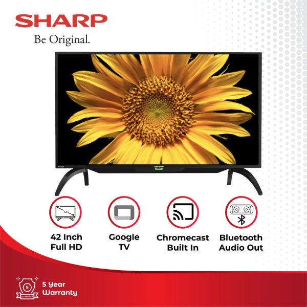 Sharp | 2T-C42EG1I LED TV 42 Inch Android Smart (DVB-T2)