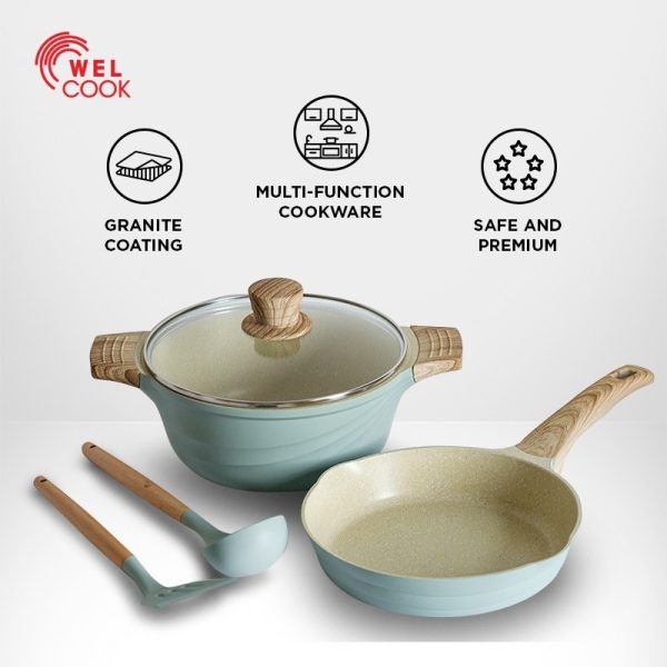 Welcook 5 Pcs Midori Series Cookware